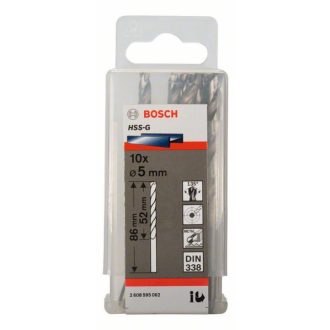 BOSCH FÉMFÚRÓ HSS-G STD 5X52X86MM