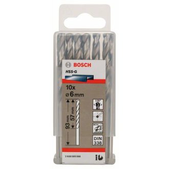 BOSCH FÉMFÚRÓ HSS-G STD 6X57X93MM