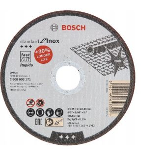 BOSCH INOX VÁGÓKORONG 125X1