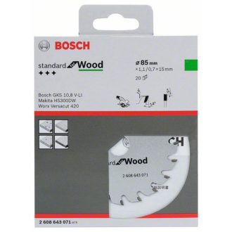 BOSCH KÖRFŰRÉSZLAP 85X15-20 2608643071