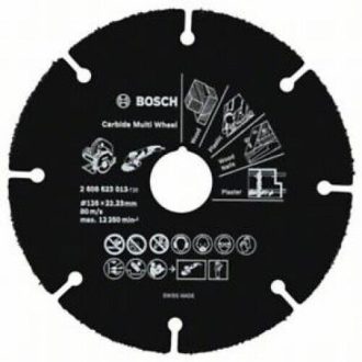 BOSCH KARBID MULTI VÁGÓTÁRCSA 125MM