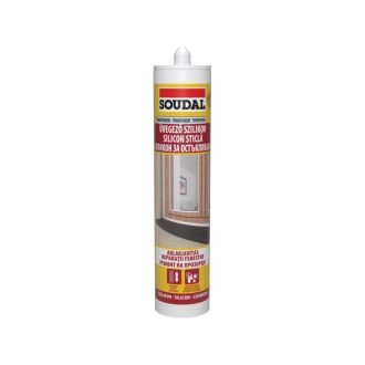 SOUDAL ÜVEGEZŐ SZILIKON TRANSP. 280ML
