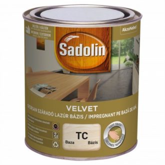 SADOLIN VELVET VIZES LAZÚR BÁZIS TU 0,75L.
