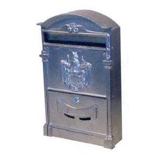 POSTALÁDA ÖNTÖTT EZÜST CÍMERES ARTHUR 26*8*40