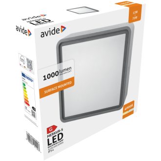 AVIDE CSEPPÁLLÓ MENNY.LÁMPA IP54 12W 4000K