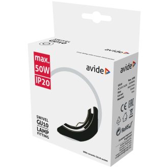 AVIDE GU10 KERET,ANTRACIT FORG. ABGU10F-NS-AN