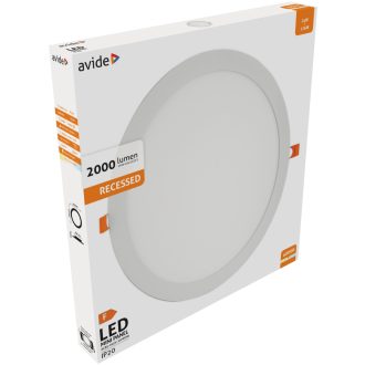 AVIDE LED PANEL BEÉPÍTHETŐ KEREK 24W 4000K