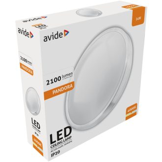 AVIDE LED MENNYEZETI LÁMPA 24W ALU 4000K