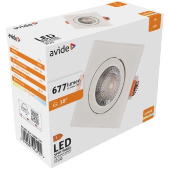 AVIDE LED BEÉPÍTHETŐ SPOT NÉGYZETES 7W 4000K