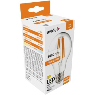 AVIDE LED FILAMENT GLOBE 12W E27 4000K