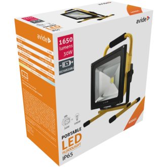 AVIDE LED AKKUMULÁTOROS REFLEKTOR 30W 4000K