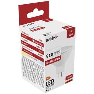 AVIDE LED SPOT 6W GU5.3 12V 3000K