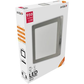AVIDE LED FALRA SZER.MENNY.LÁMPA 12W NÉGYZET