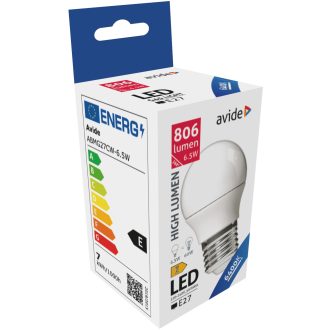 AVIDE LED GLOBE MINI G45 6,5W E14 6400K