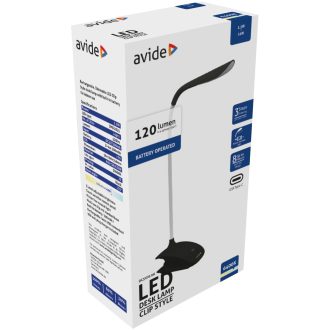AVIDE LED ASZTALI LÁMPA CSIPTETHETŐ FEK.1,5W