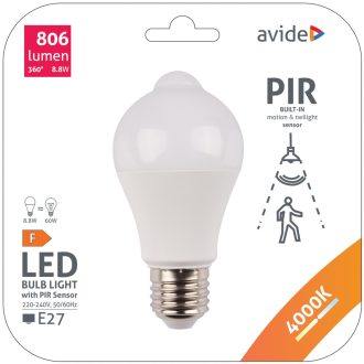 AVIDE SMART LED GLOBE 8,8W 400K ÉRZÉKELŐVEL