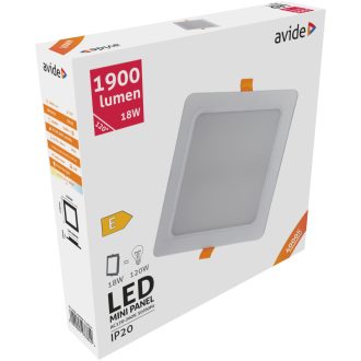 AVIDE LED PANEL BEÉPÍTHETŐ NÉGYZET 18W MŰA