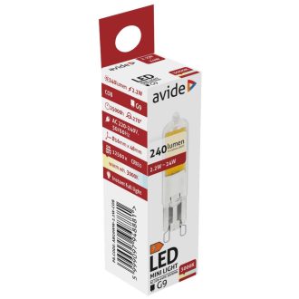AVIDE LED 2.2W G9 COB WW 3000K