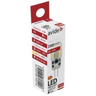 AVIDE LED 2W G4 3000K