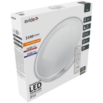 AVIDE LED MENNYEZETI LÁMPA PANDORA ALU 48W