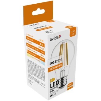 AVIDE LED FILAMENT GLOBE 8.5W E27 4000K
