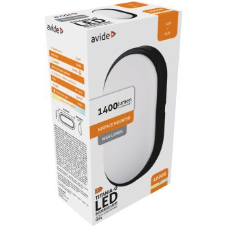 AVIDE CSEPPÁLLÓ MENNY.LÁMPA IP54 14W 4000K OVÁ