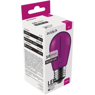 AVIDE DEKOR LED FILAMENT E27 LILA