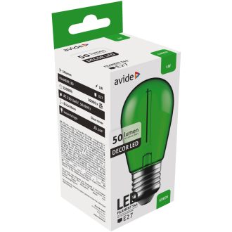 AVIDE DEKOR LED FILAMENT E27 ZÖLD