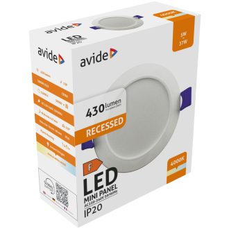 AVIDE LED MENNYEZETI LÁMPA 4000K 5W