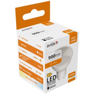 AVIDE LED SPOT ALU-PLASTIC 7W GU10 NW 4000K