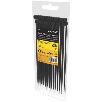 ENTAC KÁBELKÖTEGELŐ 3,6*200MM FEKETE 50DB