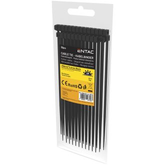 ENTAC KÁBELKÖTEGELŐ 250X3,6 50DB/CS FEKETE