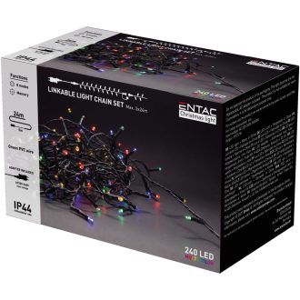 ENTAC KARÁCSONYI IP44 LED FÜZÉR 24M ADAPTERES