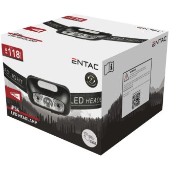 ENTAC FEJLÁMPA 5W 700MAH FEKETE EHL-3W-PB-R