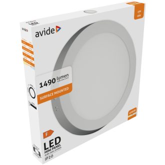 AVIDE LED MENNY LÁMPA KEREK 18W 4000K FALRA
