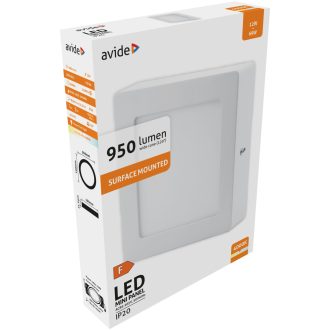 AVIDE LED MENNY LÁMPA NÉGYZET 12W 4000K 840LUM