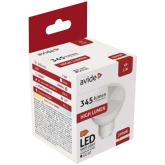 AVIDE LED SPOT ALU+PLASTIC 4W GU10 3000K