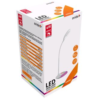AVIDE LED ASZTALI LÁMPA RGB 4W FEHÉR