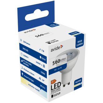 AVIDE LED GU10 7W 6400K 630LM