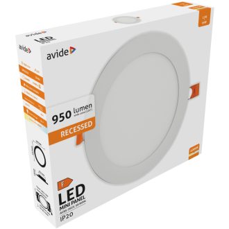 AVIDE LED PANEL BEÉPÍTHETŐ KEREK 12W 4000K