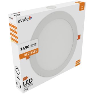 AVIDE LED PANEL BEÉPÍTHETŐ KEREK 18W 4000K