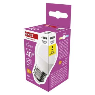 EMOS LED E27/6W(40W)/4100K ZQ1121