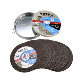 EXTOL VÁGÓKORONG FÉMHEZ, 125MM/1MM 10DB AC/IX