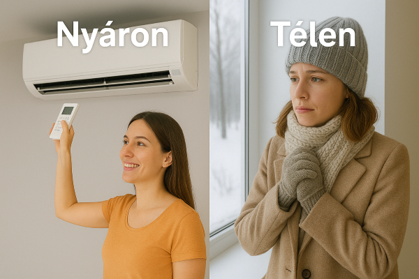 Klíma használata nyáron és télen