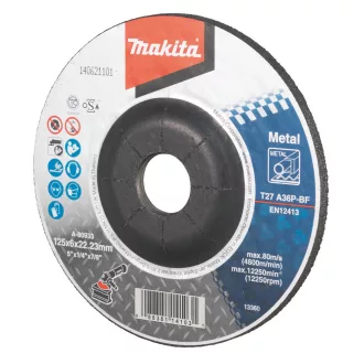 MAKITA CSISZOLÓTÁRCSA 125X6MM ACÉL A-80933