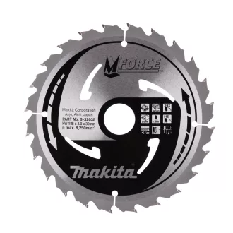 MAKITA KÖRFŰRÉSZLAP MFORCE 185X30MM Z24