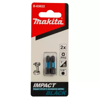 MAKITA IMPACT BLACK BIT PH3*25MM B-63622