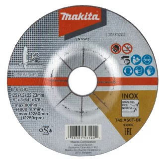 MAKITA VÁGÓTÁRCSA B-64593 INOX