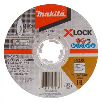 MAKITA VÁGÓKORONG X-LOCK 125*1,2MM E-00387