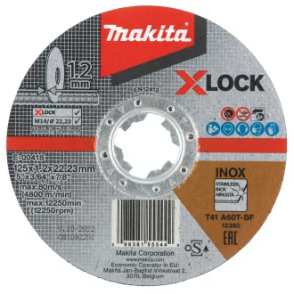 MAKITA VÁGÓKORONG X-LOCK 125X1,2MM E-00418